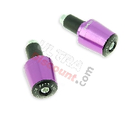 Custom Handlebar End Plugs (type 7) - purple for baotian BT49QT-12