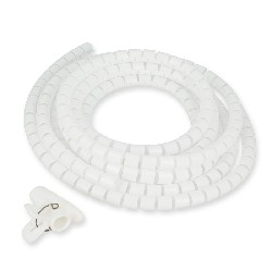 Cable cover 10mm length 3m for Chinese Quad 200cc (White)
